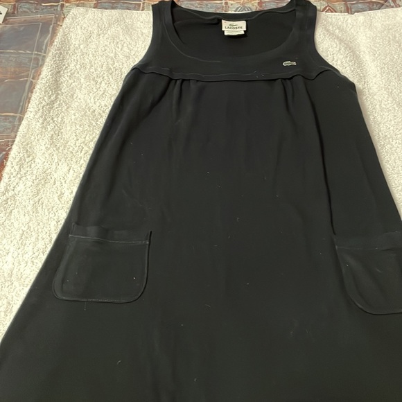 NWOT Authentic Lacoste black sleeveless dress. Size 34.Pit to pit approx.16 inch - Picture 5 of 8